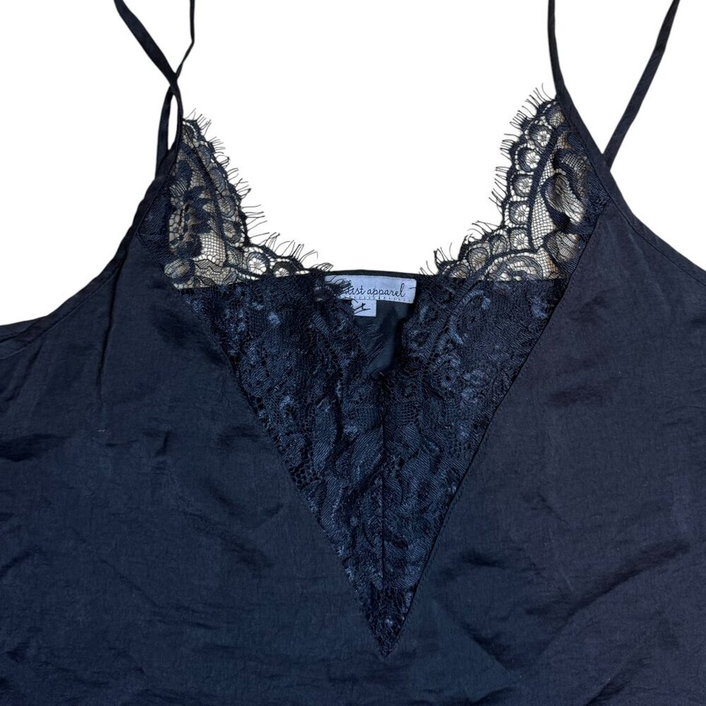 Wishlist‎ Apparel Black Lace Chemise Top w/Lace Large
